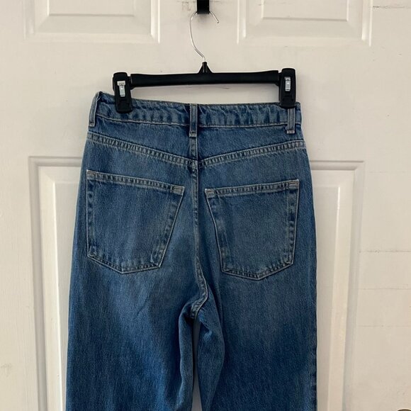 ASOS Top Shop Woman's Tall Original High Rise Mom Jeans Sz 26 L36 - Picture 3 of 10